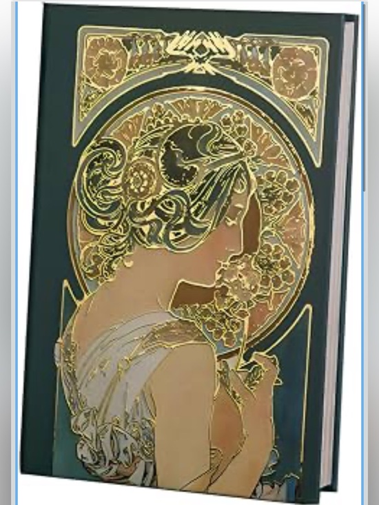 Other - Beautiful Gilded Hardcover Journal, 256 Color Pages, 5x7 Alphonse Mucha Primrose